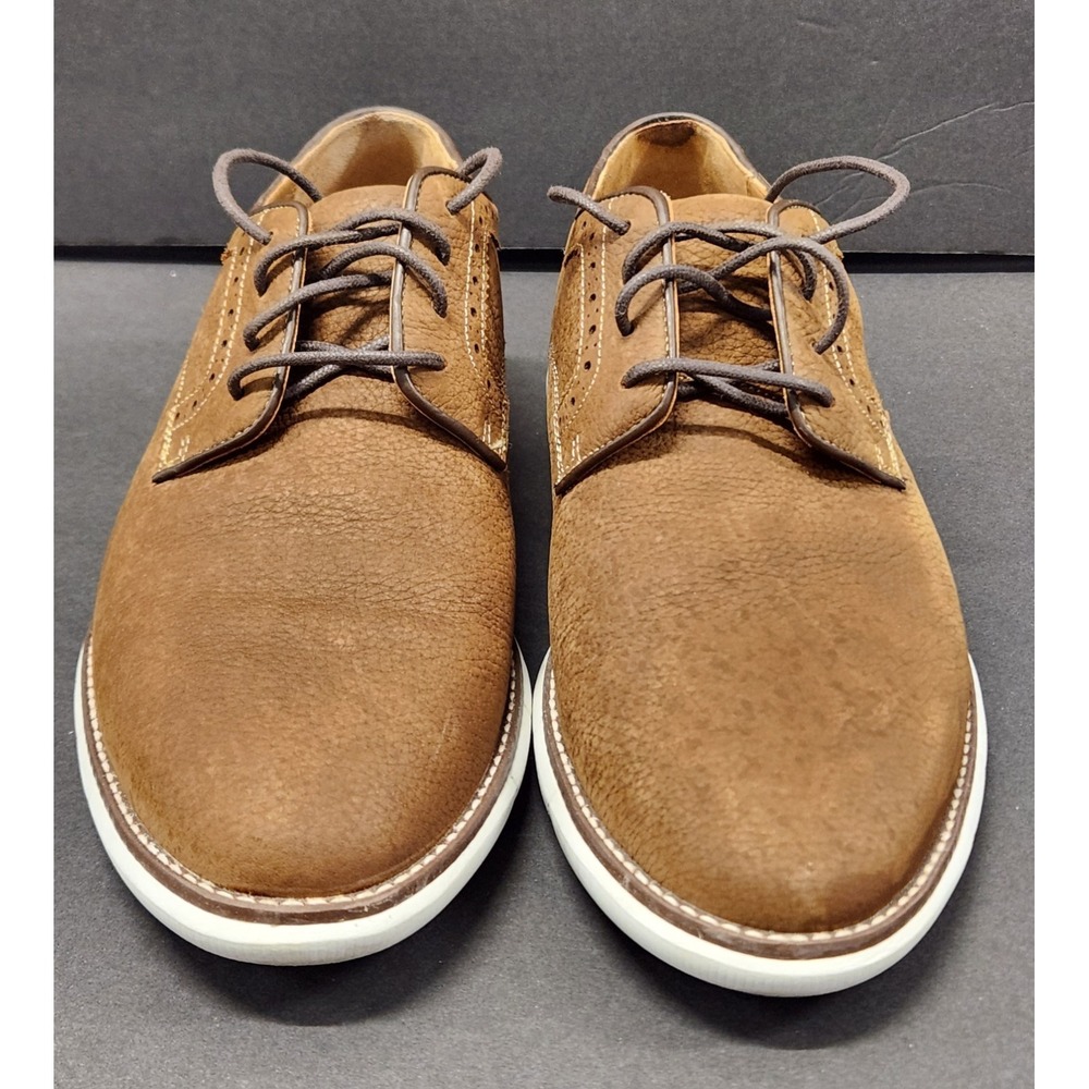Johnston & Murphy Men's Holden Plain Toe Sneaker Brown Tumbled Nubuck